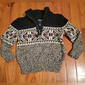 Boys Chaps 1/4 Zip Sweater